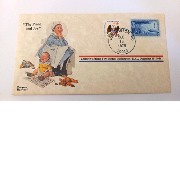 Norman Rockwell Collection 3 Stamped Envelopes - Picture 3 of 6